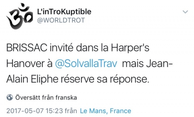 Brissac inbjuden till Harpers