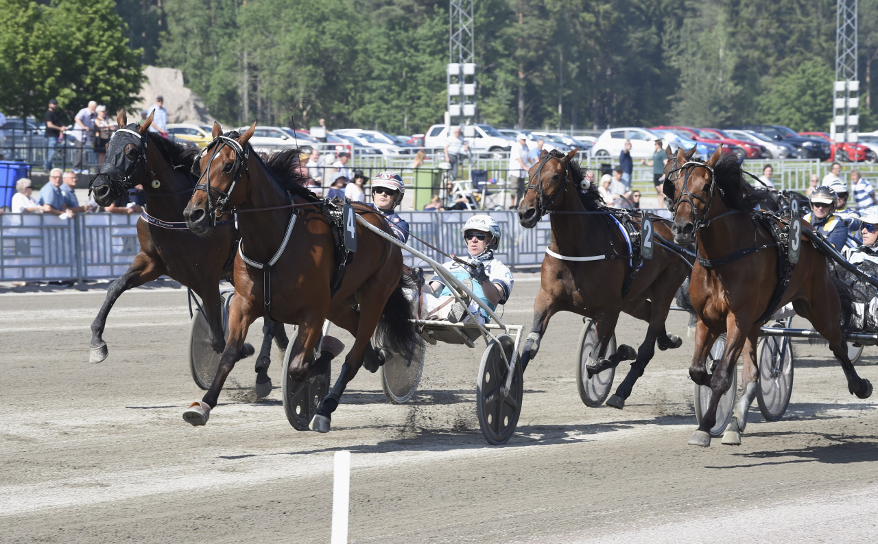 Daniel Redéns Award Kronos startar från spår ett i E3-finalen för ston. Foto: Christer Norin/ALN