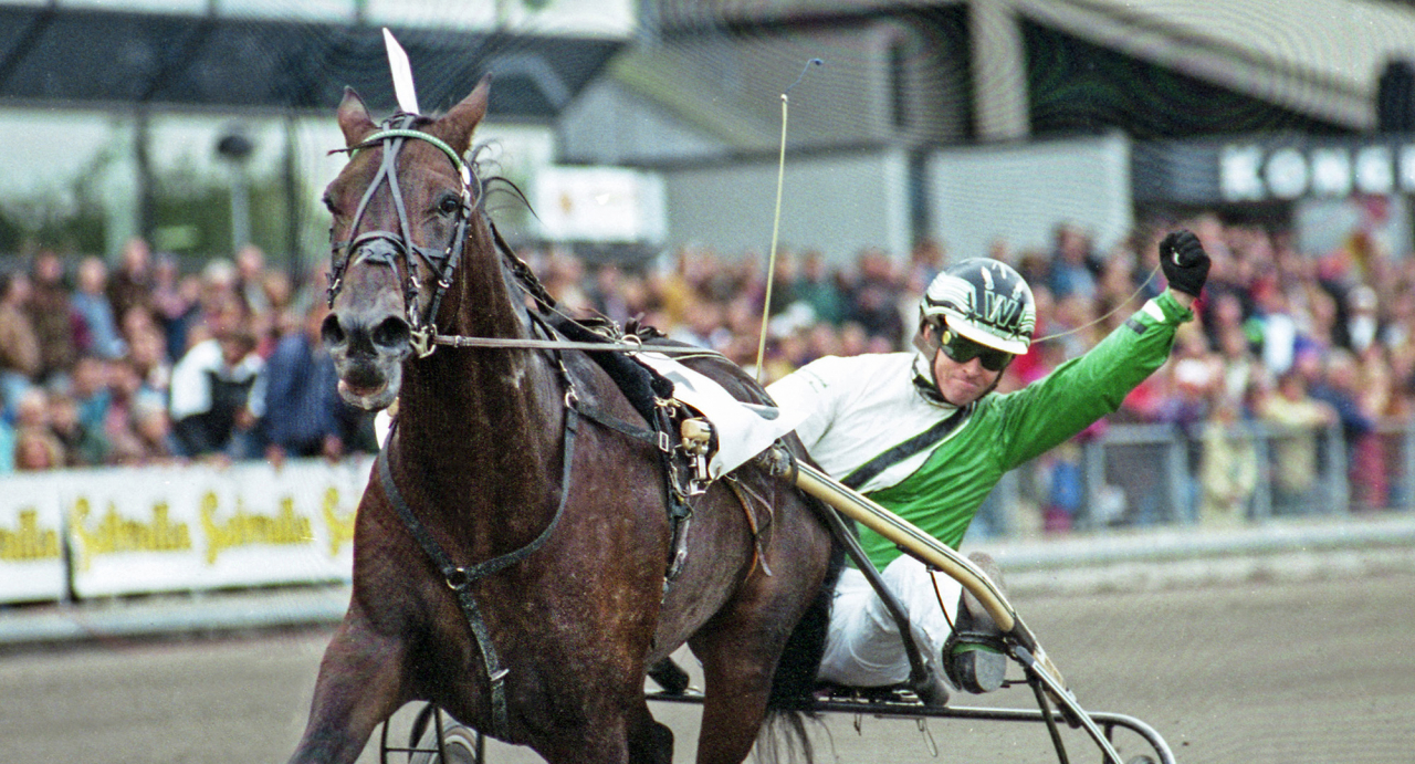 Mr Lavec med Jimmy Takter vann Kriteriet 1994. Foto Stefan Melander/Stalltz.se