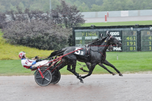 Trippelt blågult på Pocono