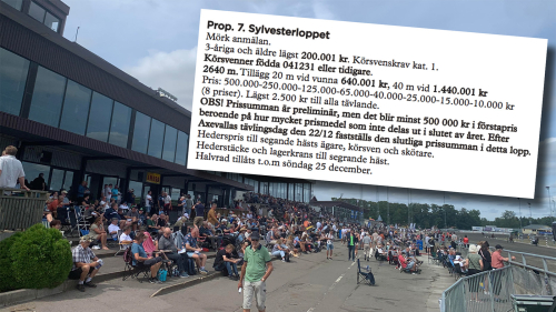 Axevalla mot rekordhög prispott
