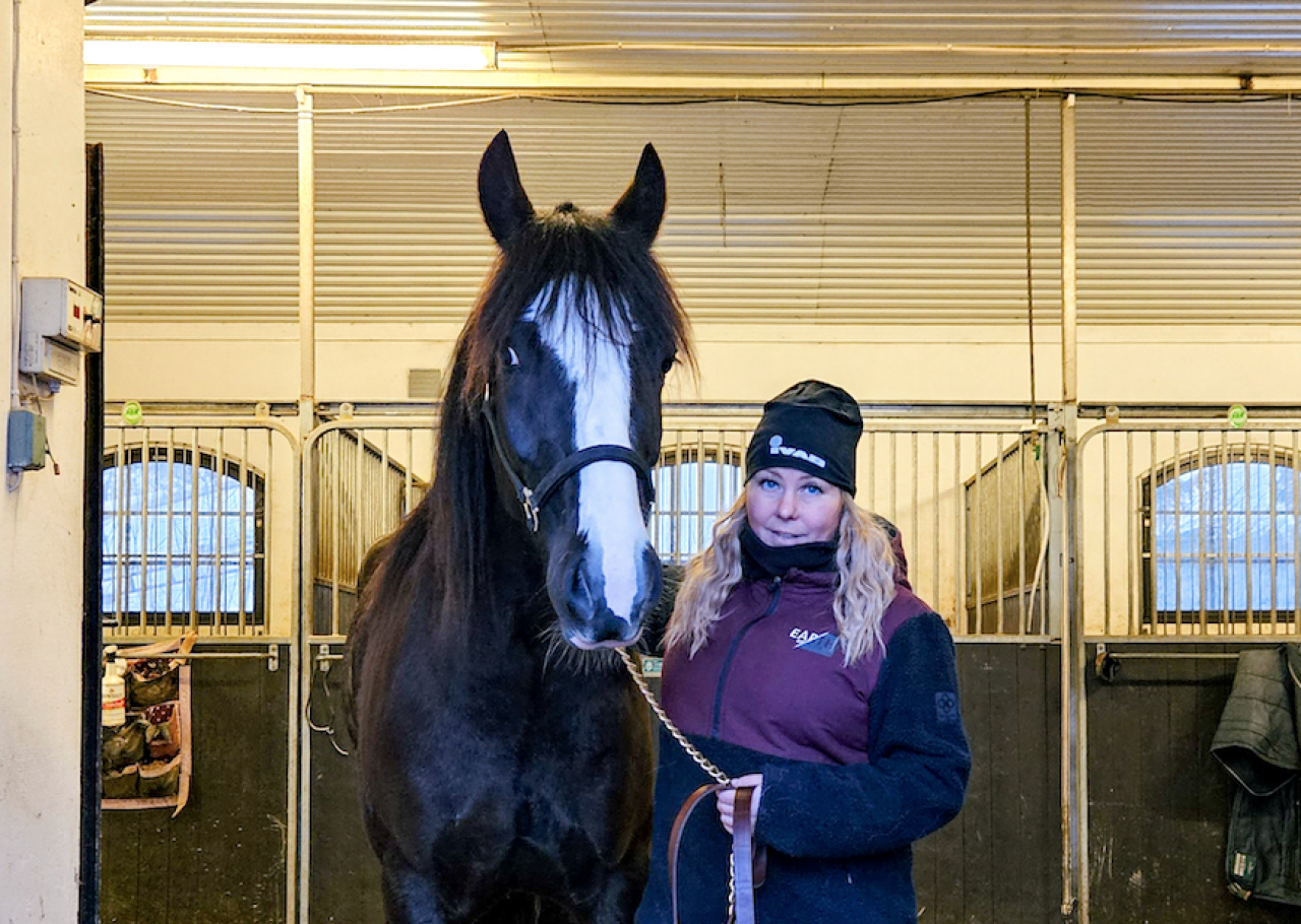 Frk. Aase och Anita Alderman. Foto: privat