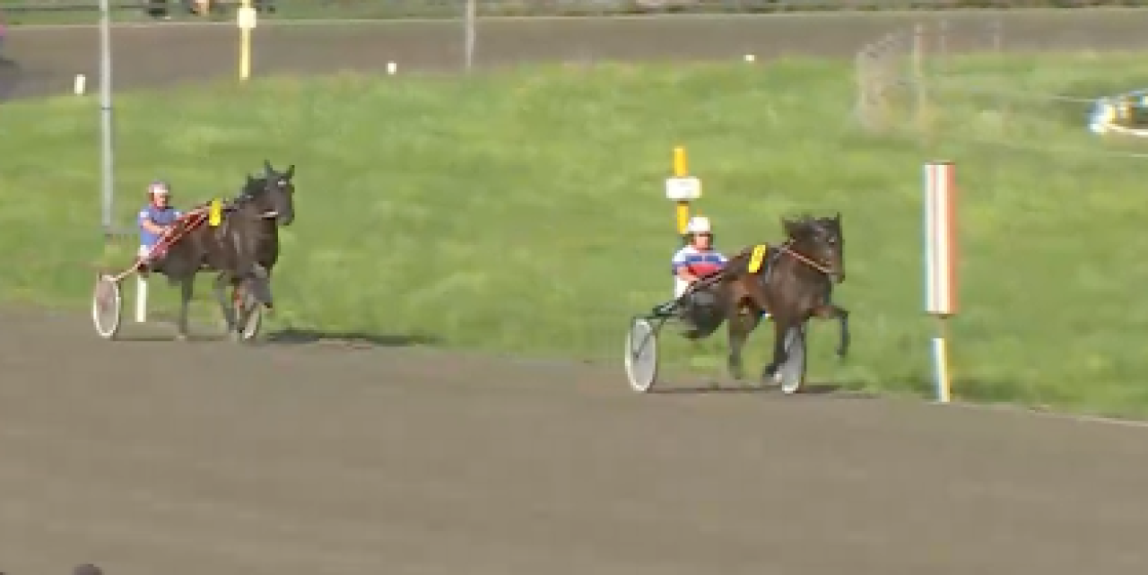 Wilda vid sin debutseger i Arvika för Björn Beckman.
