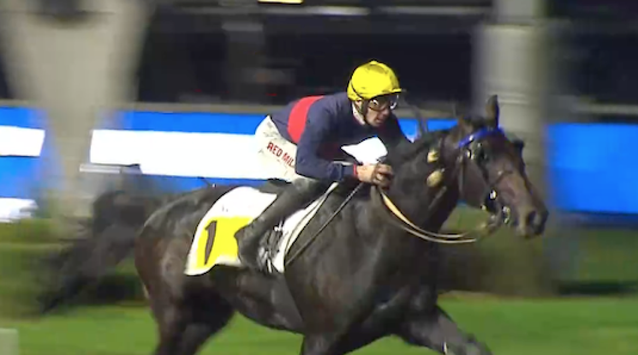 Je M'Envole och Mathieu Mottier vid dagens triumf.