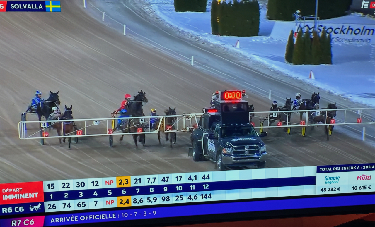 I onsdags spelade fransmännen till Solvalla via sin offline-pool.