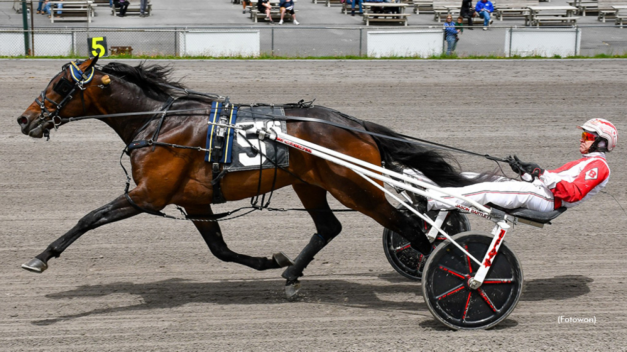 Spencer Hanover vid en tidigare seger. Foto: Fotowon Photo