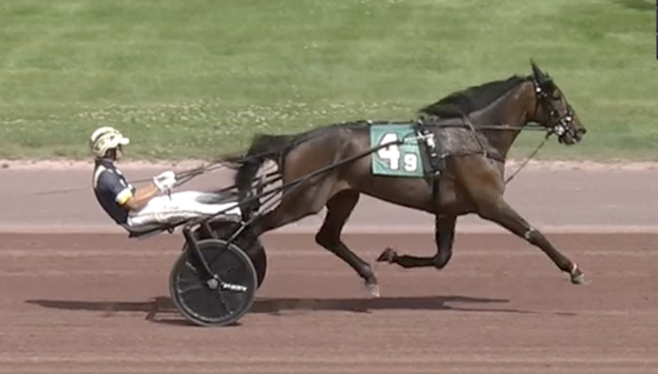 Naachtun och Mattias Melander hade lekstuga igår på Pocono Downs.