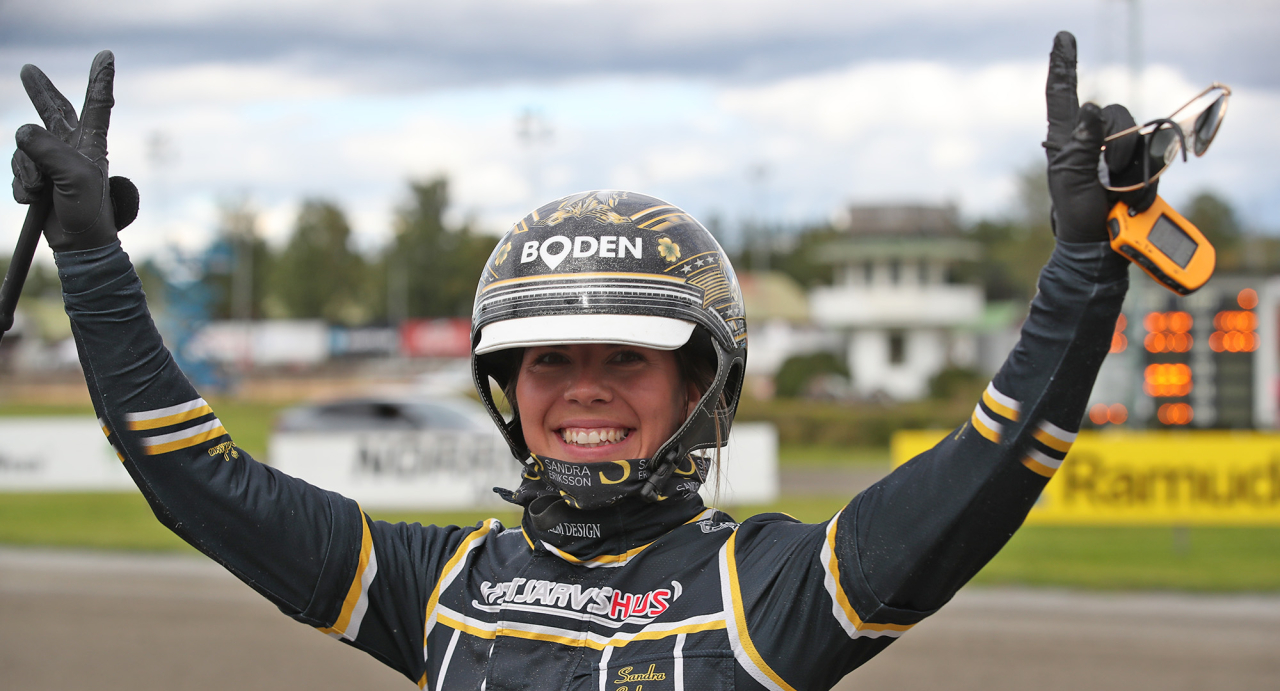 Sandra Eriksson. Foto Mathias Hedlund/Sulkysport