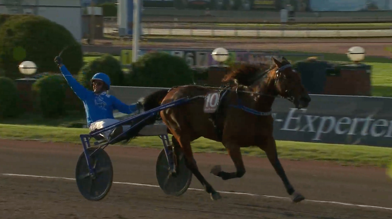 A Fair Day vinner Svenskt Mästerskap för Oscar Ginman.
Skärmbild ATG-live